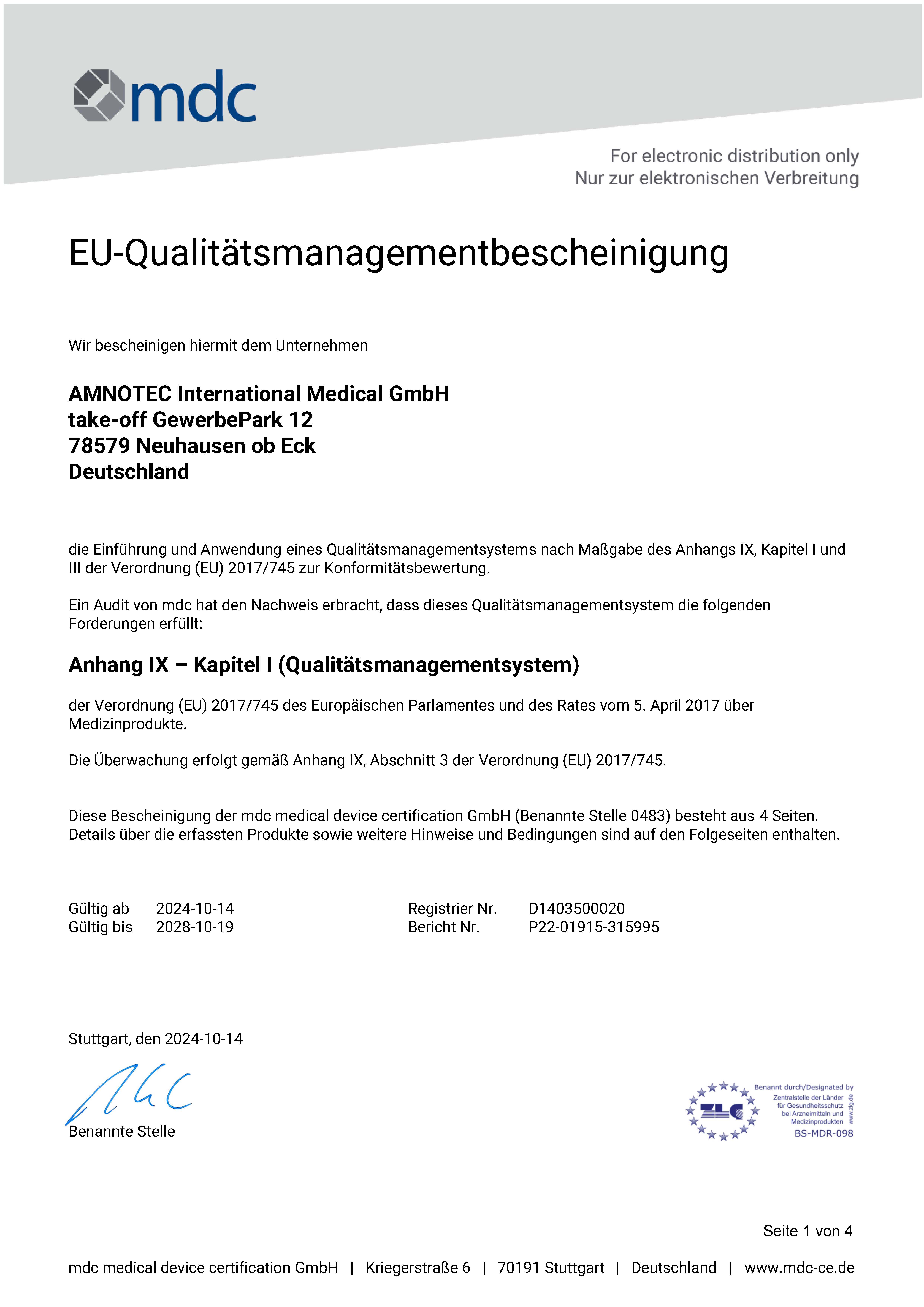 DokumentenBild zu MDR - Verordnung (EU) 2017/745